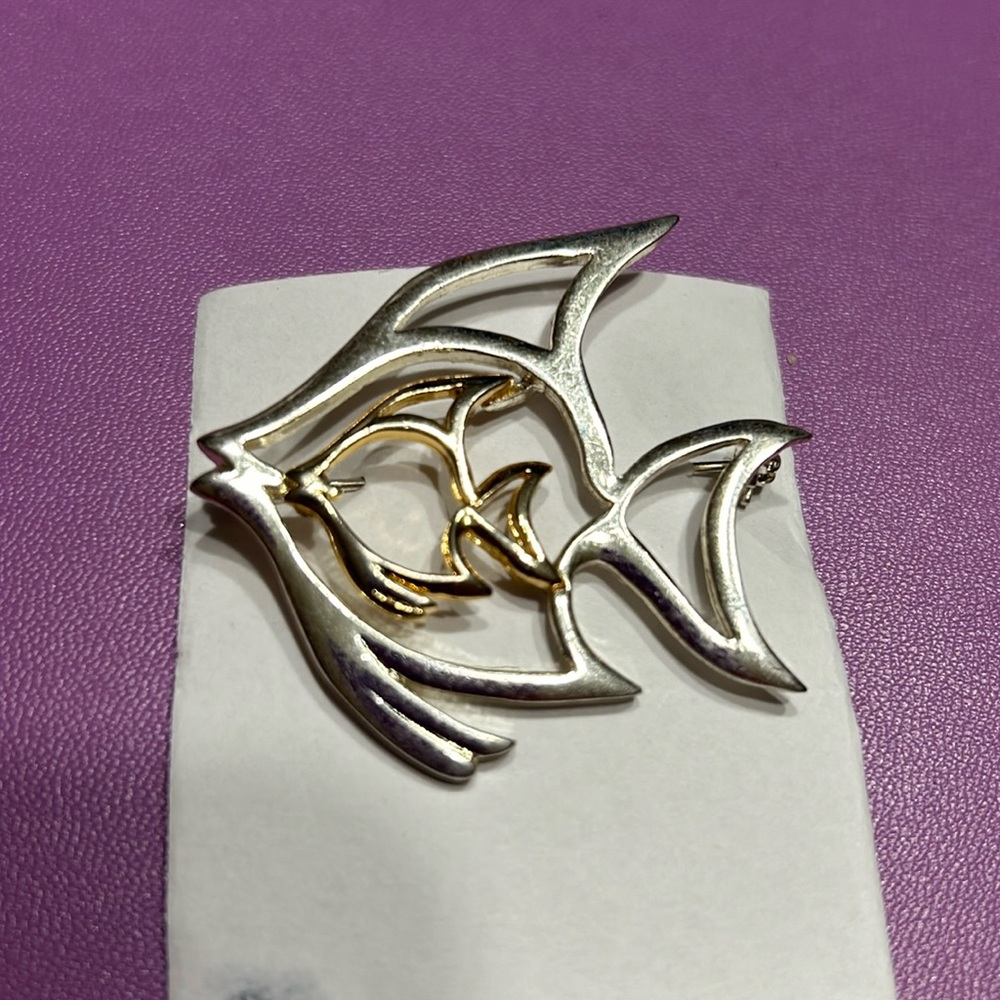 Vintage fish brooch
